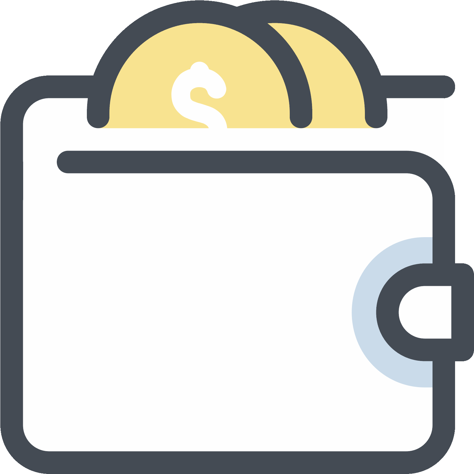 Transparent Wallet Money Vector Clip Art Freeuse Stock - Wallet Icon Png Free (1600x1600), Png Download