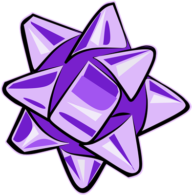 Purple Bow - Cafepress Silver Bow Tile Coaster (400x400), Png Download