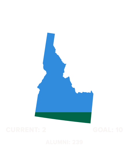 Wave 100 States Idaho - Idaho State Shape Outline 17" Laptop Sleeve (445x542), Png Download