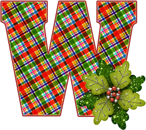 Png Free Download Plaid Vector Christmas - Letter (543x469), Png Download