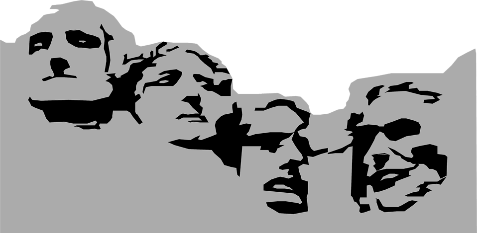 Png Transparent Stock Free Stock Photo Illustration - Mount Rushmore Transparent Background (958x469), Png Download