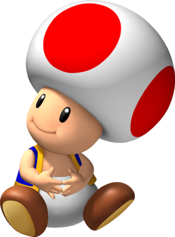 Toad - Baby Toad Mario (353x479), Png Download