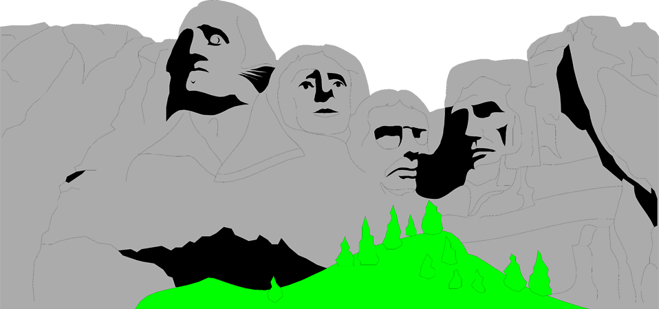 Clip Freeuse Stock Free Stock Photo Illustration Of - Mount Rushmore Clipart No Background (958x449), Png Download