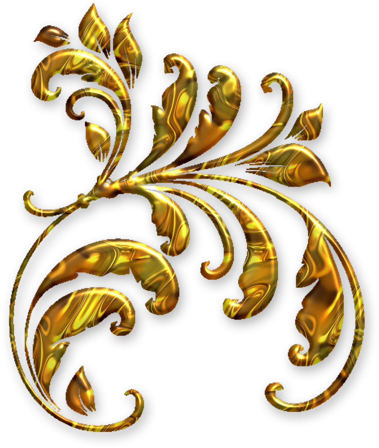 Adornos Y Colgantes Dorados Y Plateados Png - Adornos Dorados (1600x1600), Png Download