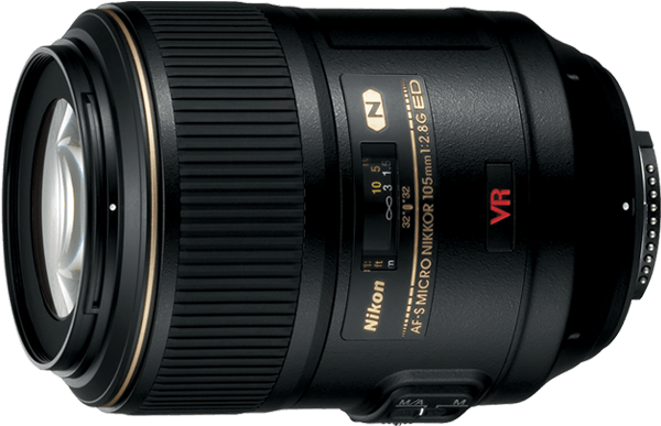 Af S Vr Micro Nikkor 105mm F/2 - Nikon Af-s Micro Nikkor 105mm F/2.8g If-ed Vr Lenses (700x595), Png Download