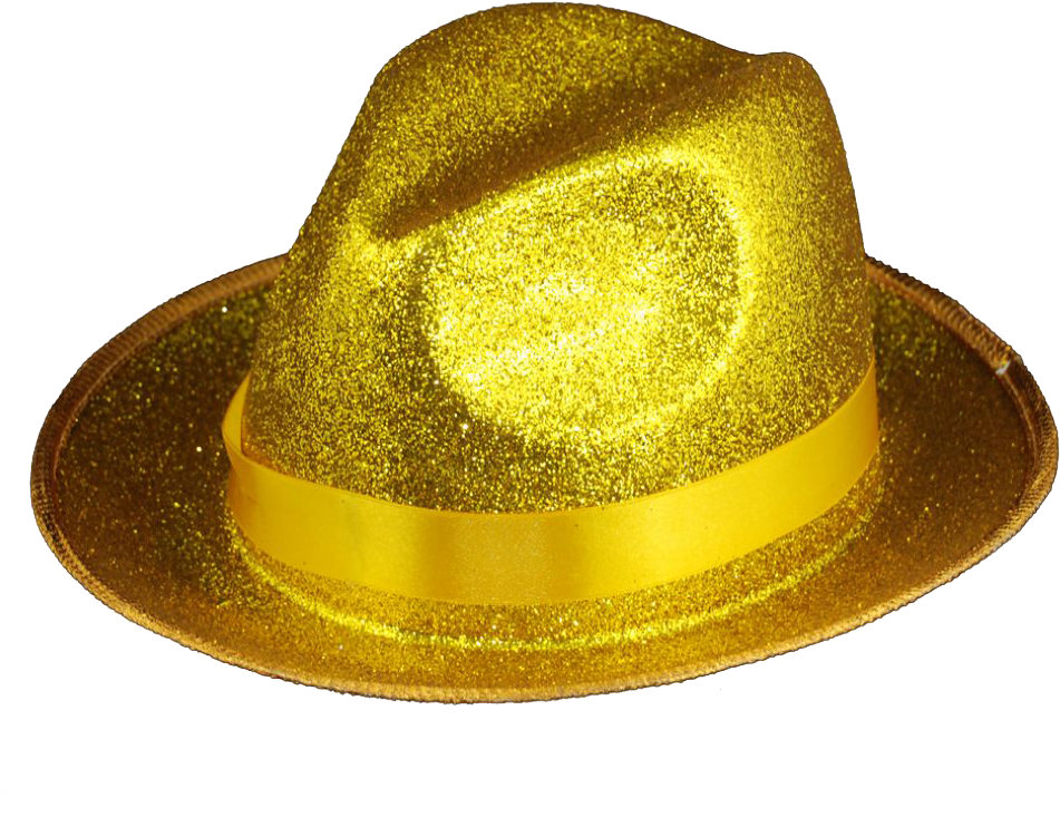 Gold Santa Hat - Golden Hat (1014x900), Png Download