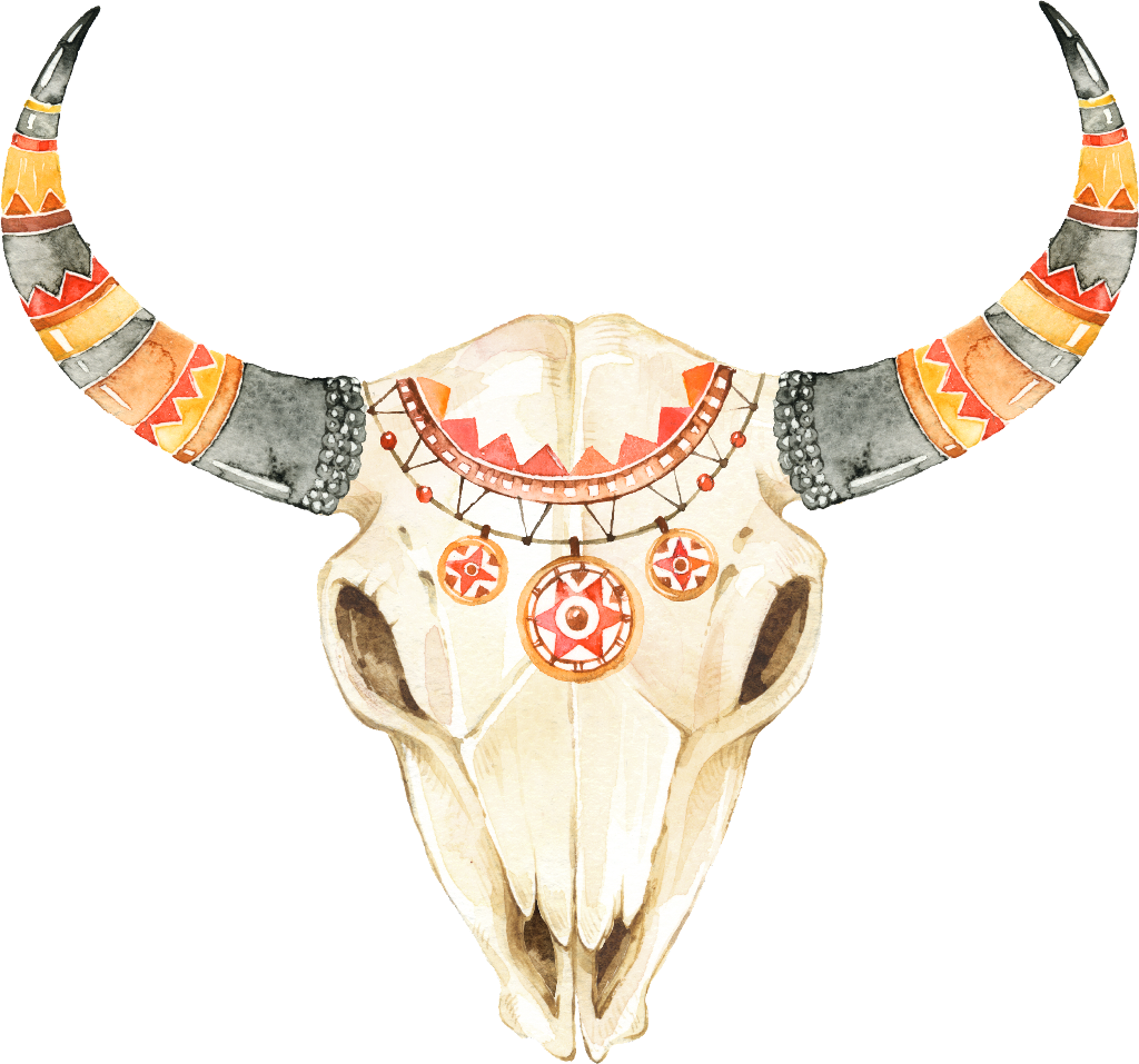 #bull #horn #colorful #colores #brillante - Take The Bull By The Horns Tattoo (1024x957), Png Download