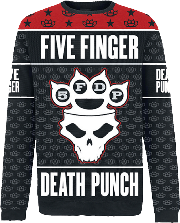 Fuck Xmas Sweater - Five Finger Death Punch Christmas Sweater (1000x1000), Png Download