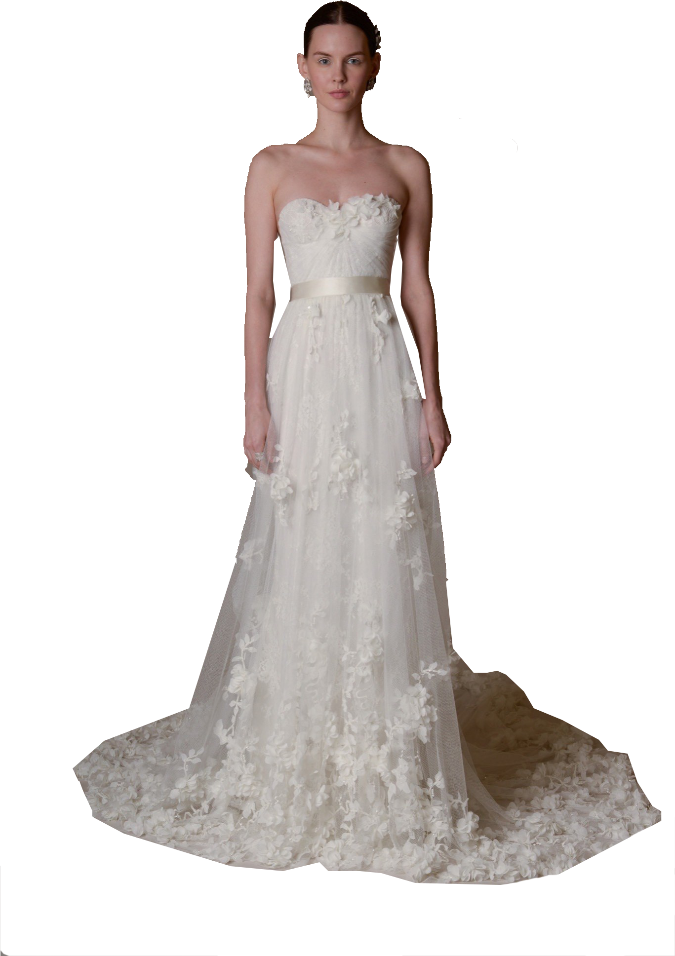 Spring Bridal Png Image - Wedding Dress (1366x2048), Png Download