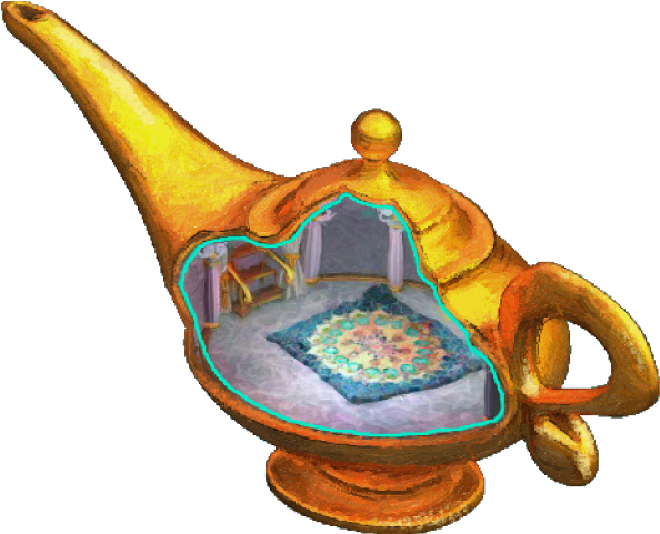Arabien Nights Clipart Magic Lamp - Arabian Magic Lamp (640x480), Png Download