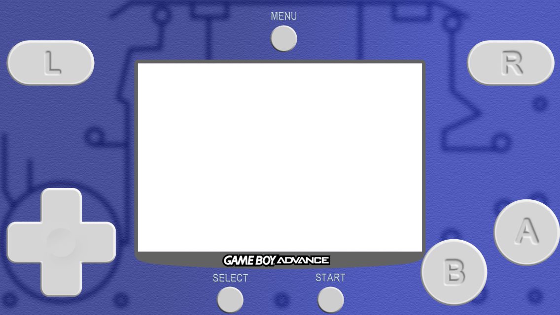 Midnight Blue - Gba4ios Skins Landscape Black (1136x640), Png Download