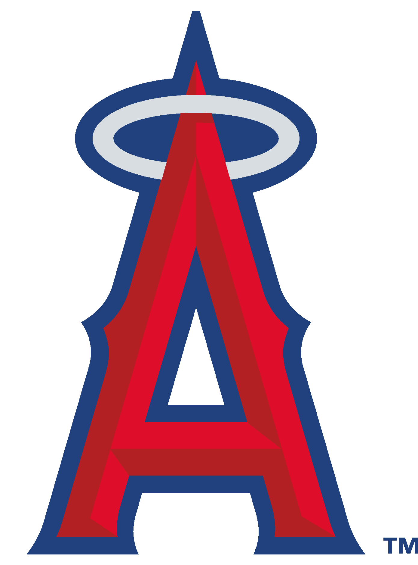 Angels Logo [los Angeles Angels Of Anaheim] - Angels Baseball Svg (1390x1876), Png Download