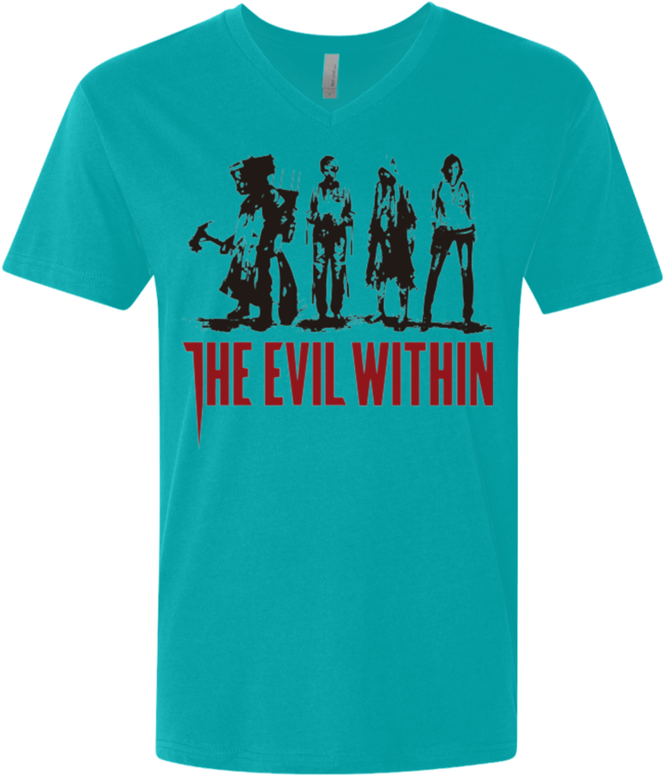 The Evil Within Men's Premium V-neck - Zapp T Shirt (1155x1155), Png Download