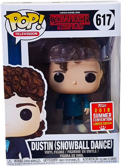 Dustin Sdcc 2018 Exclusive Pop Vinyl Figure - Pop Vinyl (600x600), Png Download