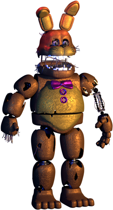 Dismantled Spring Bonnie (562x694), Png Download