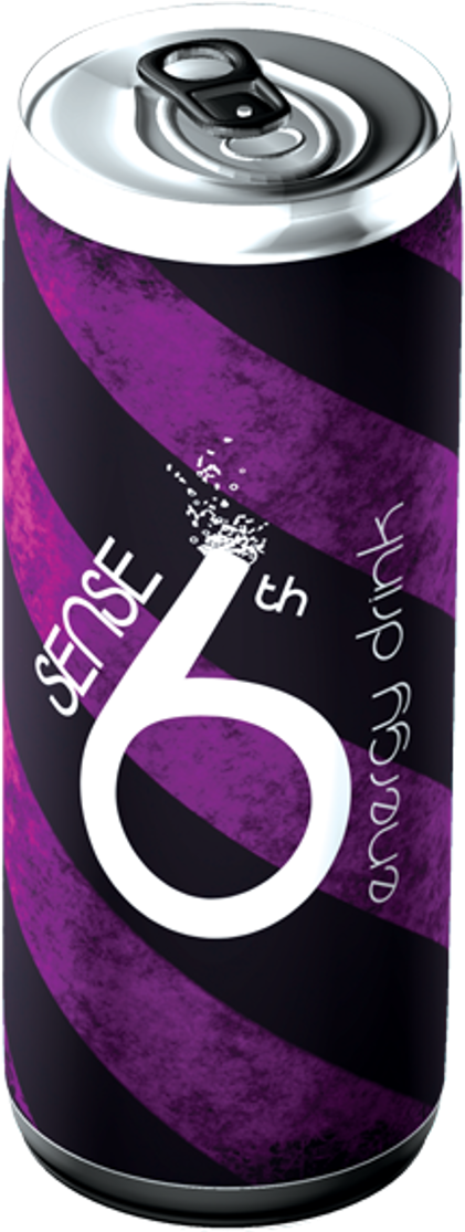 6th Sense Energy Drink® 24 Cans - Grape Soda (1224x1125), Png Download