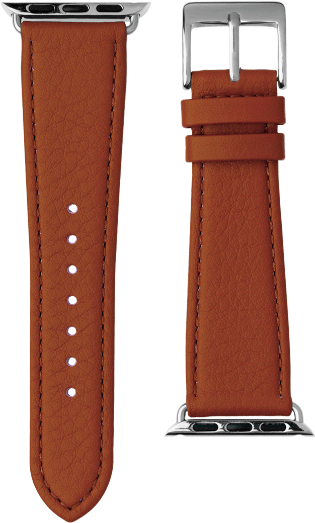 Nappa Leather Watch Band In Cognac For The Apple Watch - Strap (1200x1200), Png Download