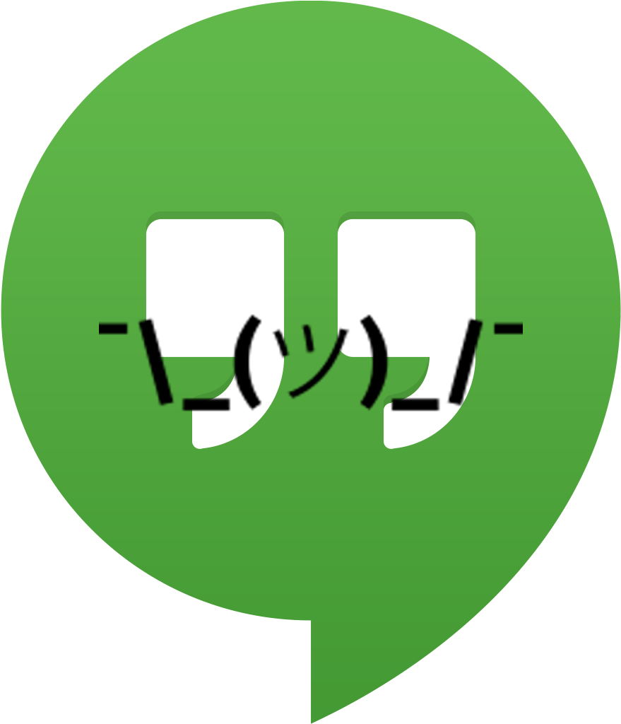Adds ¯ /¯ Emoji - Google Hangouts Logo (1024x1024), Png Download