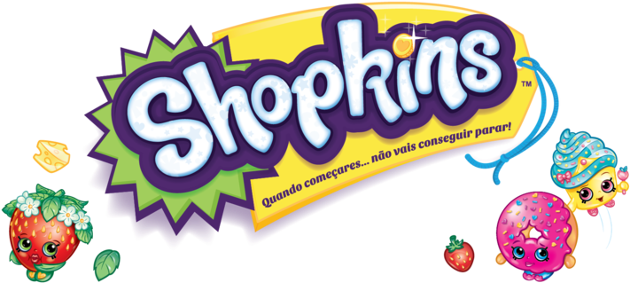 Mega Kit Com 20 Shopkins Dtc Brinquedo Boneca Presente - Shopkins Logo Png (1024x364), Png Download