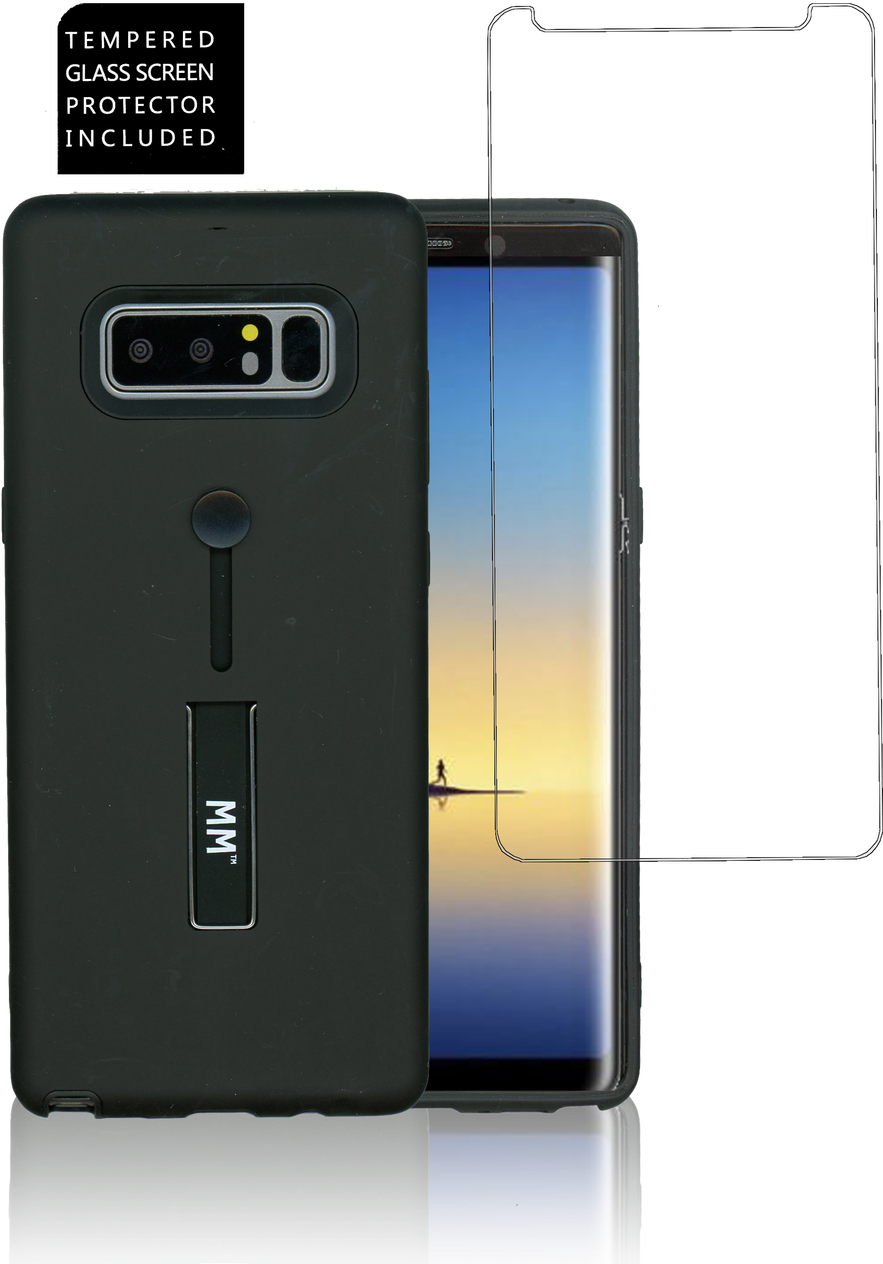 Samsung Galaxy Note 8 Mm Opal Slim Kickstand Black - Smartphone (882x1280), Png Download