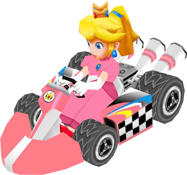 Download Zip Archive - Peach Kart (750x650), Png Download
