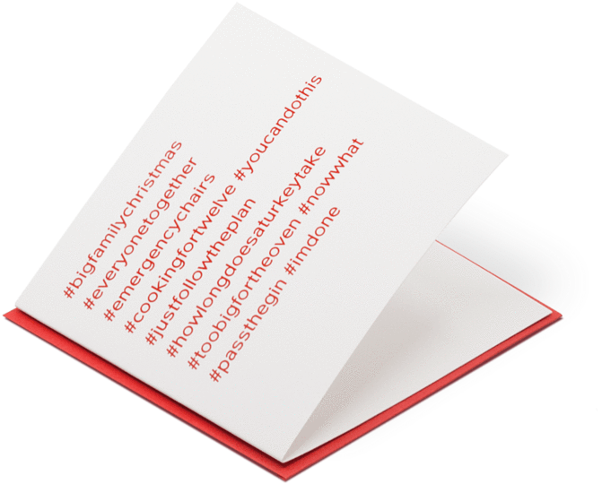 #bigfamilychristmas Christmas Card - Document (760x622), Png Download