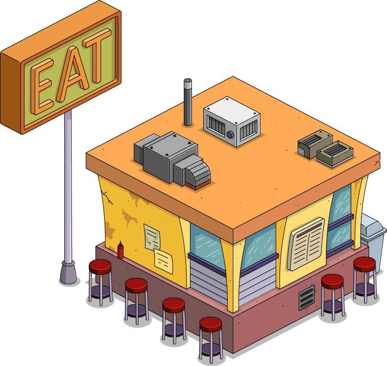 Monorail Cafe - Monorail Cafe Tapped Out (758x718), Png Download