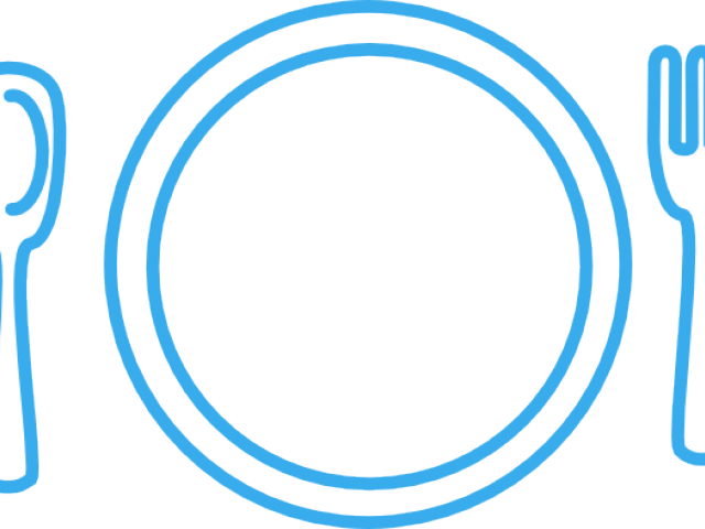 Dinner Setting Cliparts - จาน ช้อน ส้อม การ์ตูน (640x480), Png Download