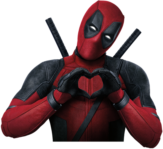 Heart -2352306885 - Deadpool Png (640x520), Png Download