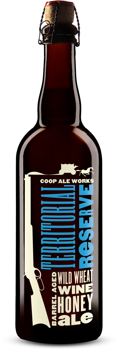 Barrel Aged Wild Wheat Wine Honey Ale - Coop Territorial Reserve (408x1200), Png Download