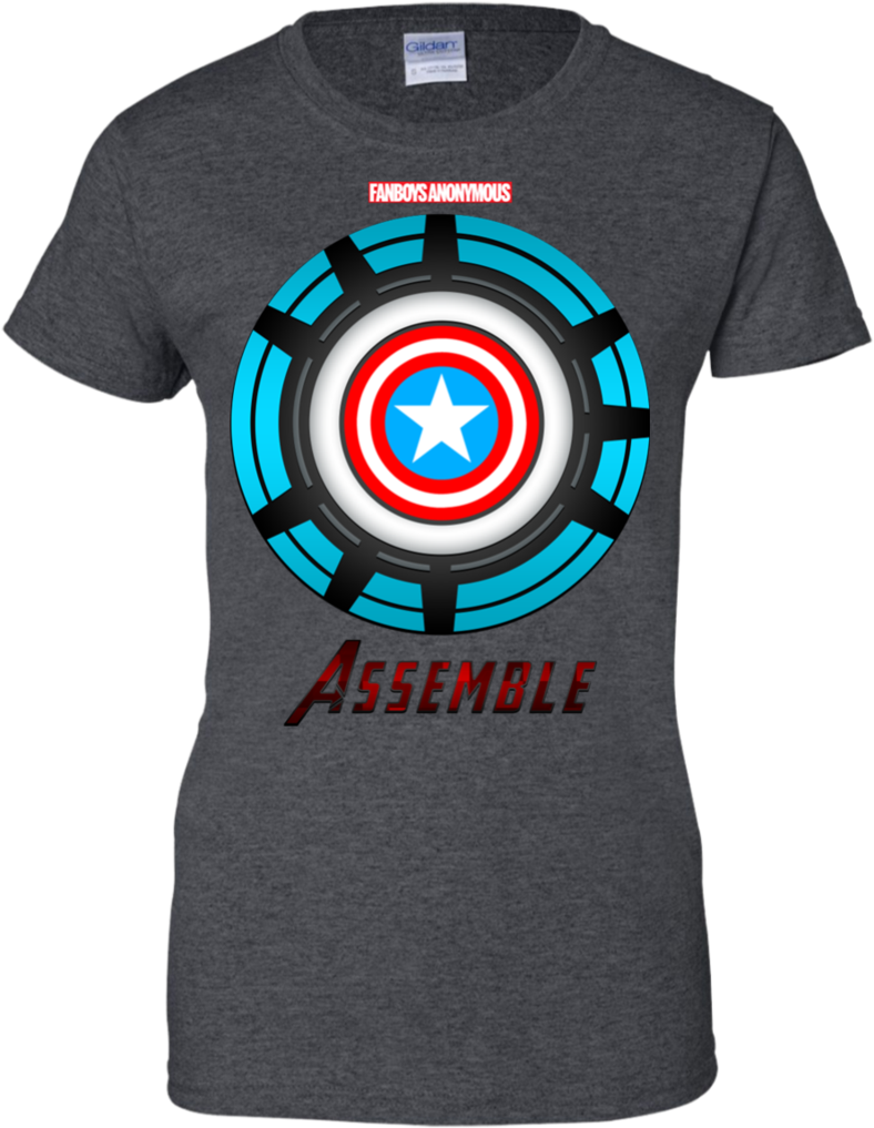 Iron Man Chest Light T Shirt - T-shirt (1024x1024), Png Download