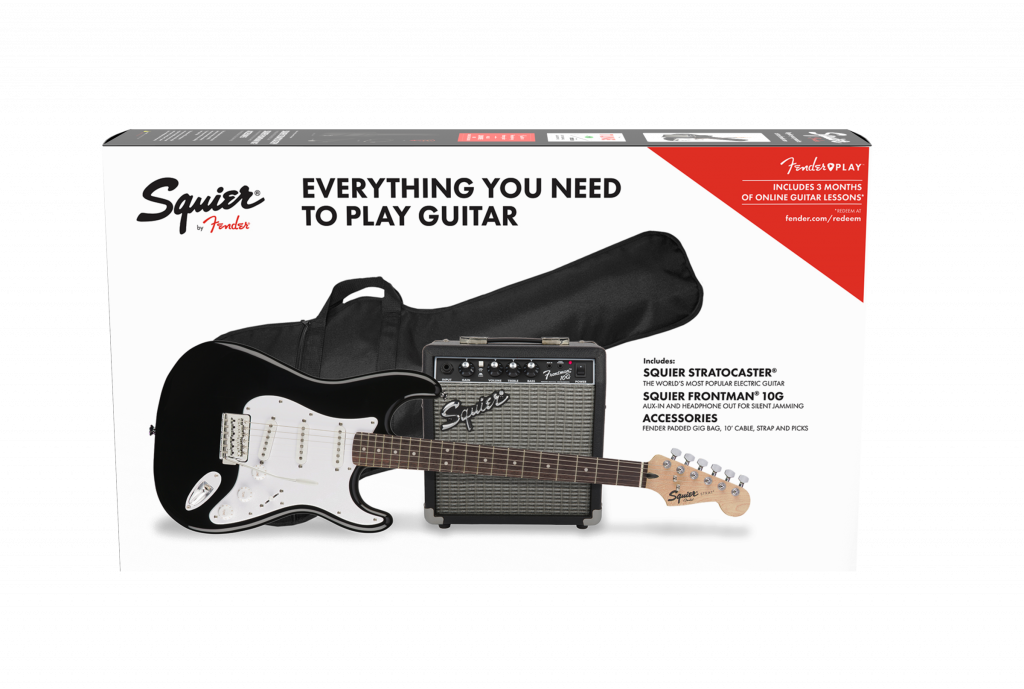 Fender Strat Pack Blk (1024x689), Png Download