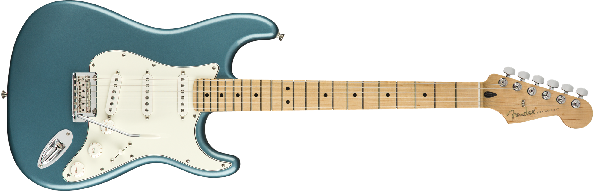 Fender Player Stratocaster Electric Guitar - Fender Stratocaster Player Series (1980x641), Png Download