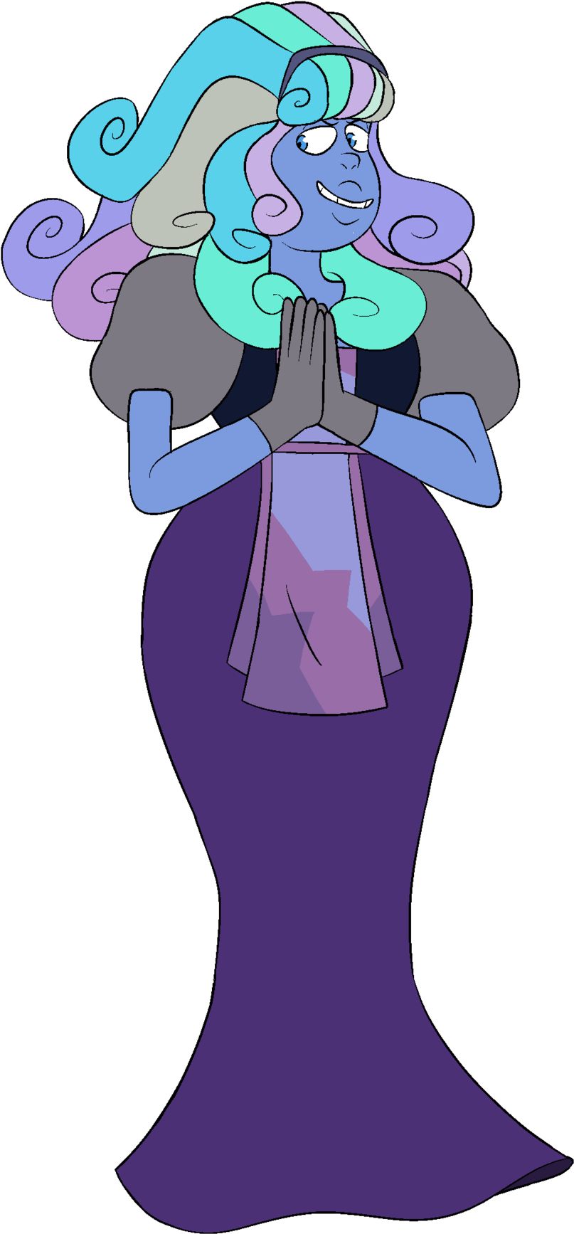 Caribbean Quartz, One Of The Bipolar Fusions - Cartoon (1187x1920), Png Download