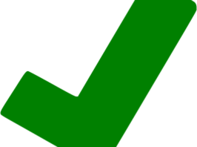 Green Tick Clipart Dark Green (640x480), Png Download
