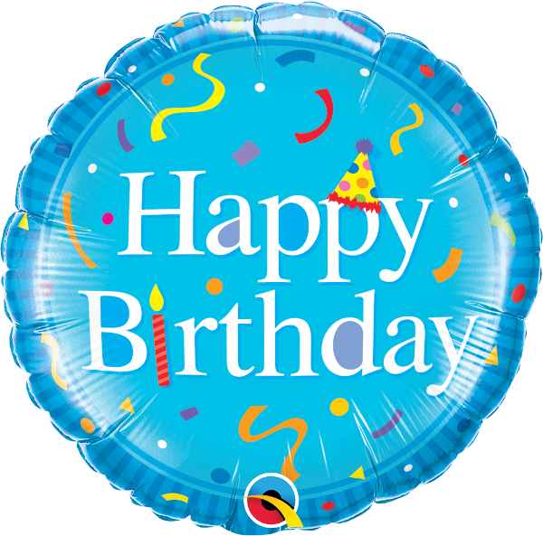 Download Hd Happy Birthday Blue Balloon Happy Birthday Foil Balloon Transparent Png Image Nicepng Com