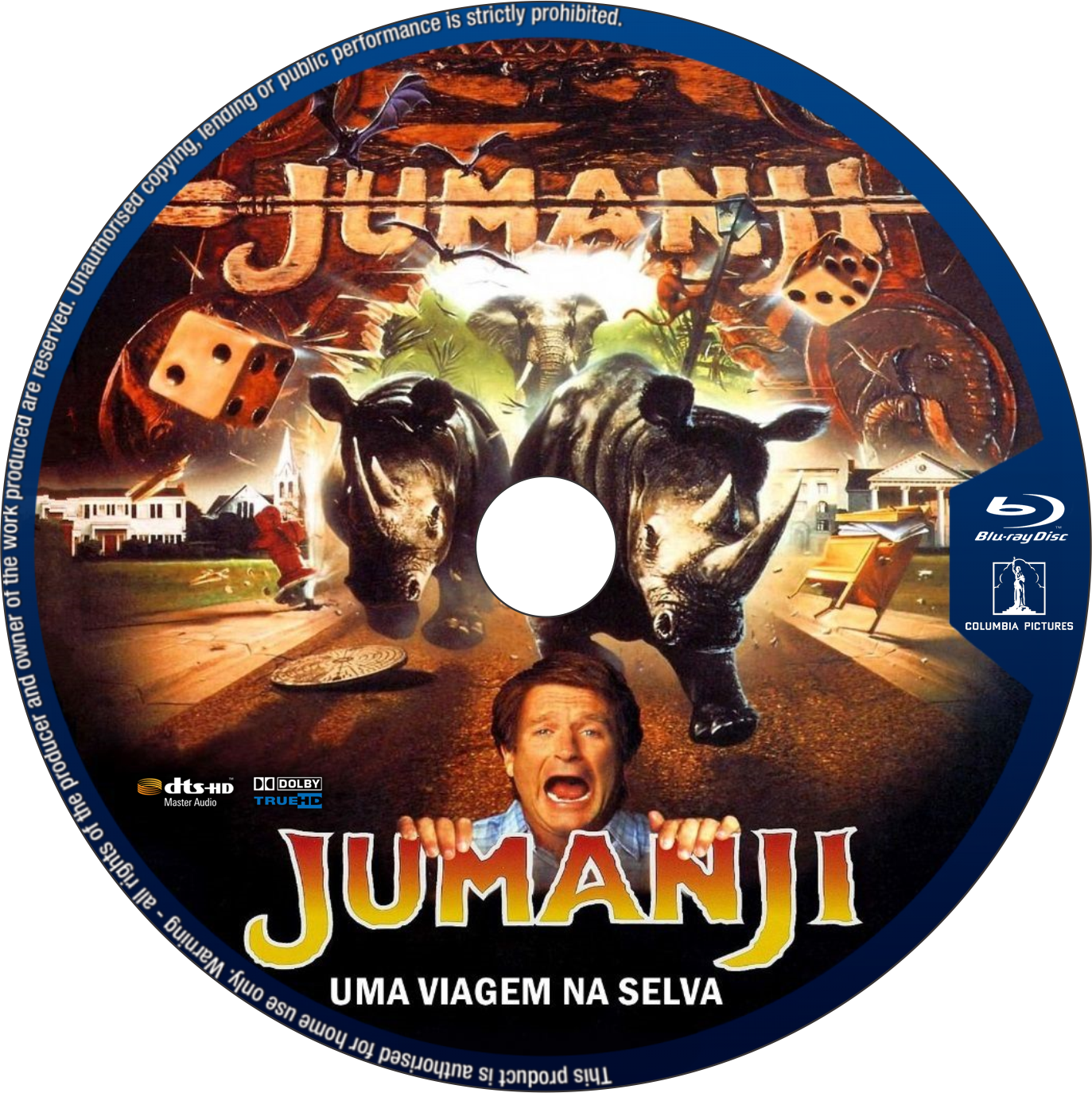 Capas Dvd-r Gratis - Movie Jumanji (1373x1374), Png Download