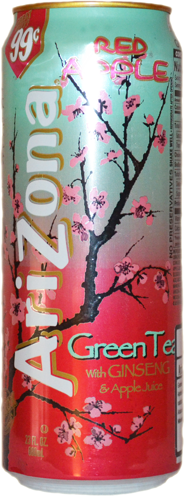 Download Hd Arizona Red Apple Arizona Iced Tea Green Tea Can Transparent Png Image Nicepng Com