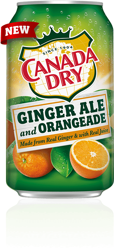 Canada Dry Ginger Ale And Orangeade - Canada Dry (396x864), Png Download