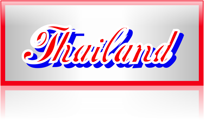 Thailand Flag Photo - Calligraphy (868x510), Png Download