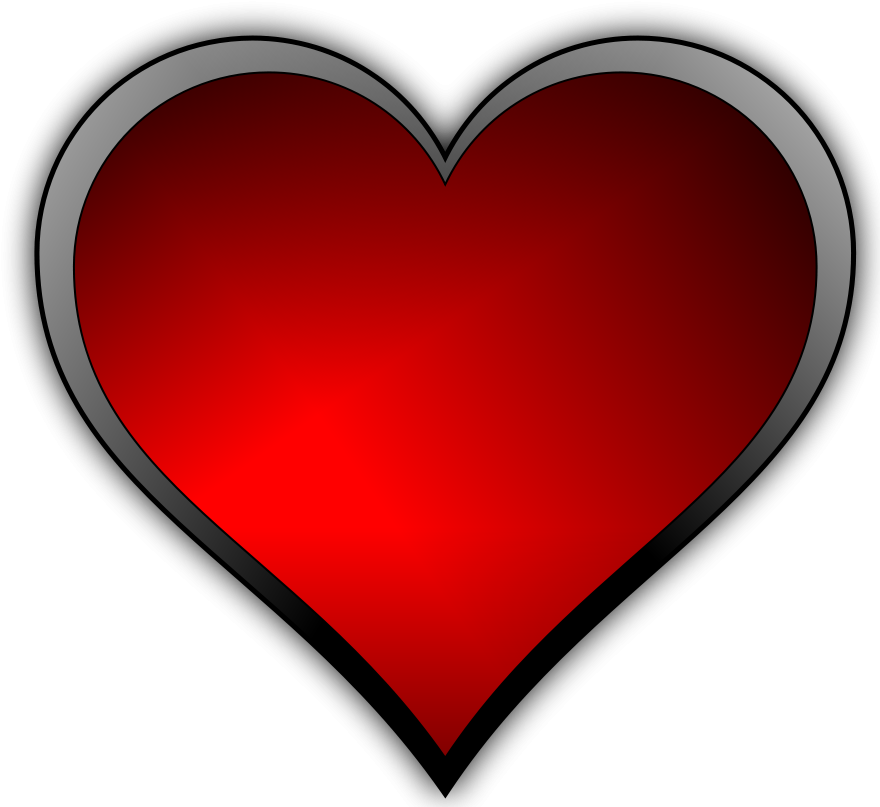 Heart Icon Clipart, Vector Clip Art Online, Royalty - G&s In Heart (900x844), Png Download