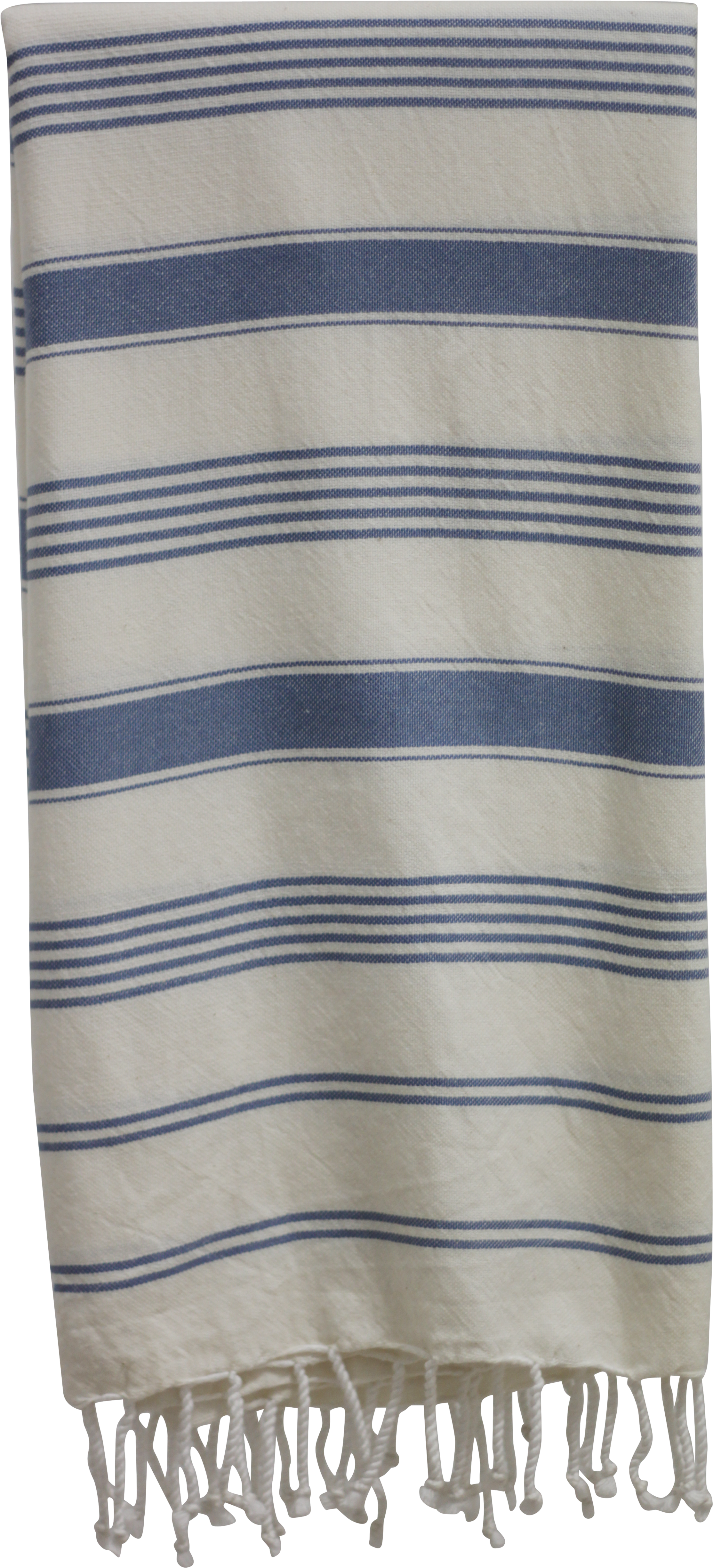 Navy & Off-white Striped Towel (3456x5184), Png Download