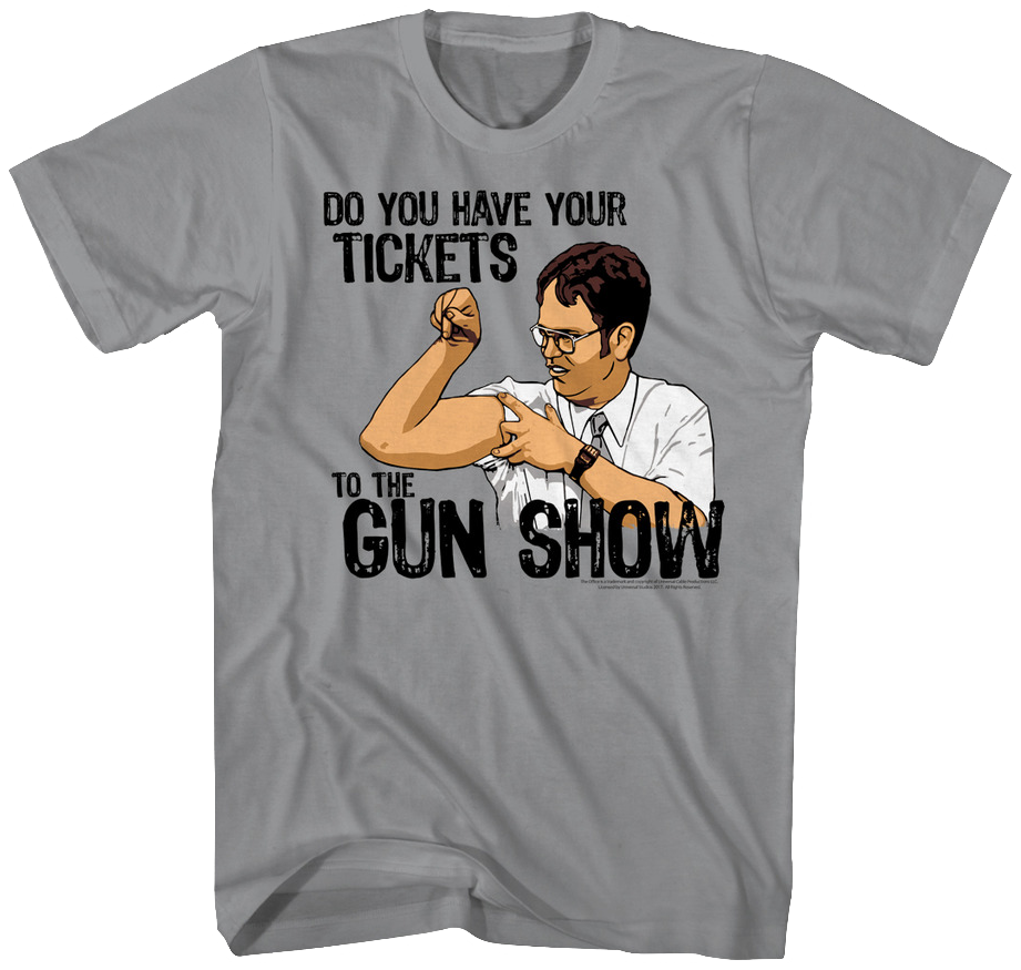Tickets To The Gun Show The Office T Shirt - Trixie Mattel Puppy Teeth (921x875), Png Download