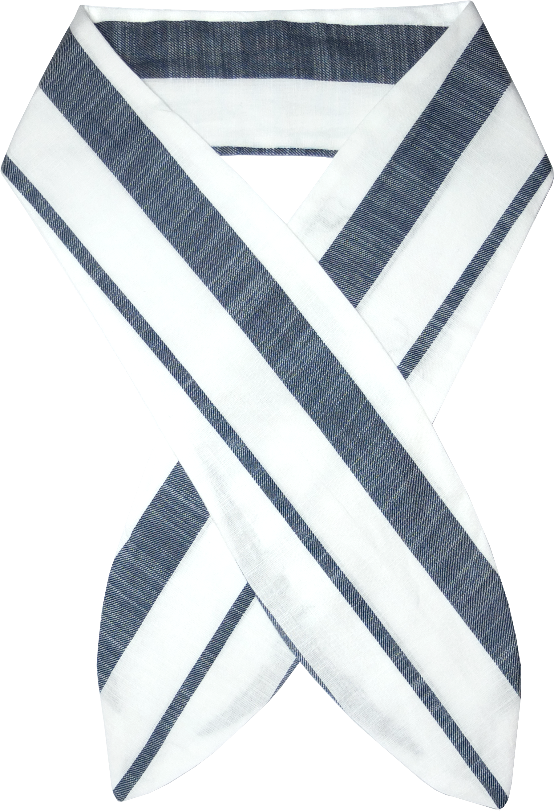Navy And White Stripe Headscarf - Pattern (4000x3000), Png Download