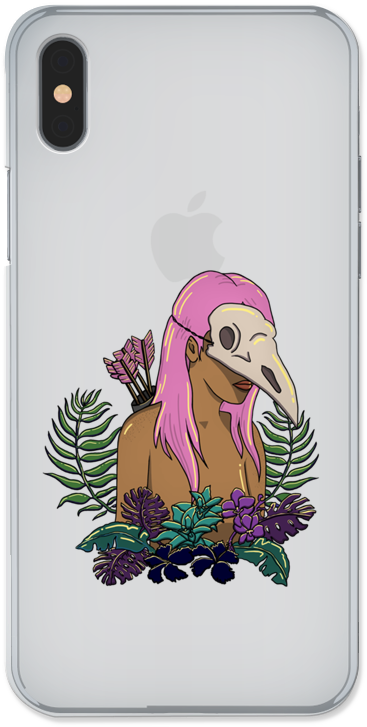 Case Transparente Warrior Girl De Zumenna - Iphone (800x800), Png Download