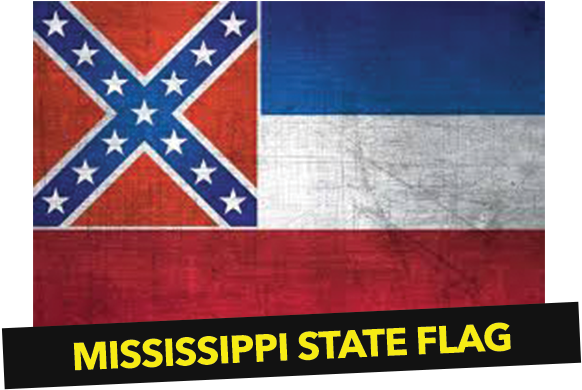 Mississippi State Flag - Mississippi State Flag Printable (600x600), Png Download
