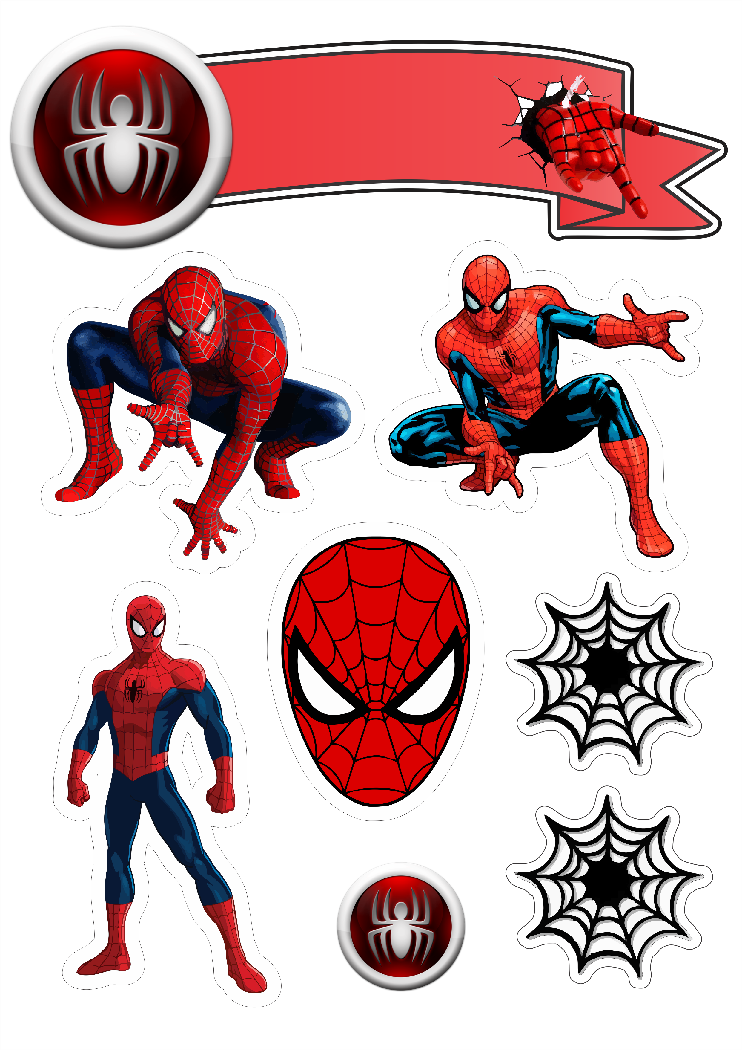 Homem Aranha Topo De Bolo - Cartoon Spider Man Suit (2512x3512), Png Download