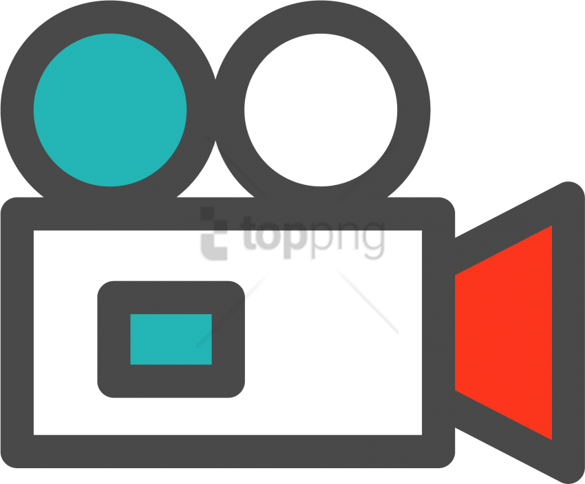 Free Png Video Cameras Computer Icons Film - Vector Video Camera Png (850x704), Png Download