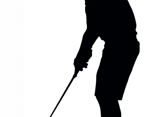 Golf Clipart Silhouette - Standing (640x480), Png Download