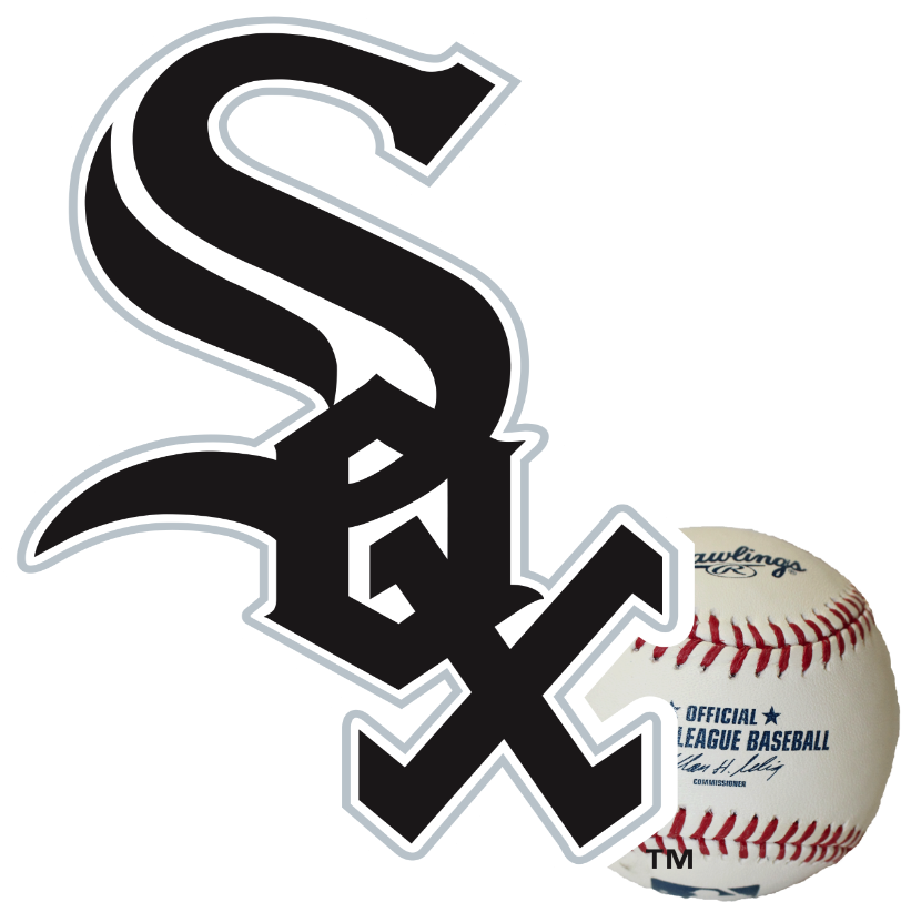 White Sox Logo Black (1000x1000), Png Download